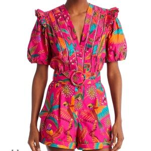 Macaw Party Romper Large